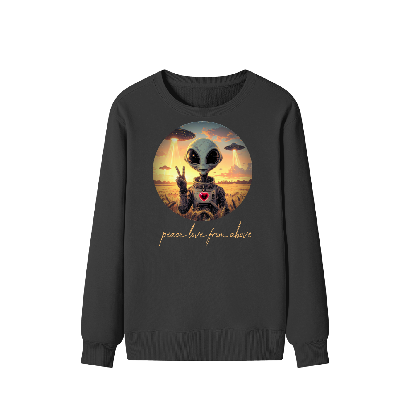 Peace Love Above | Classic Cotton Sweater
